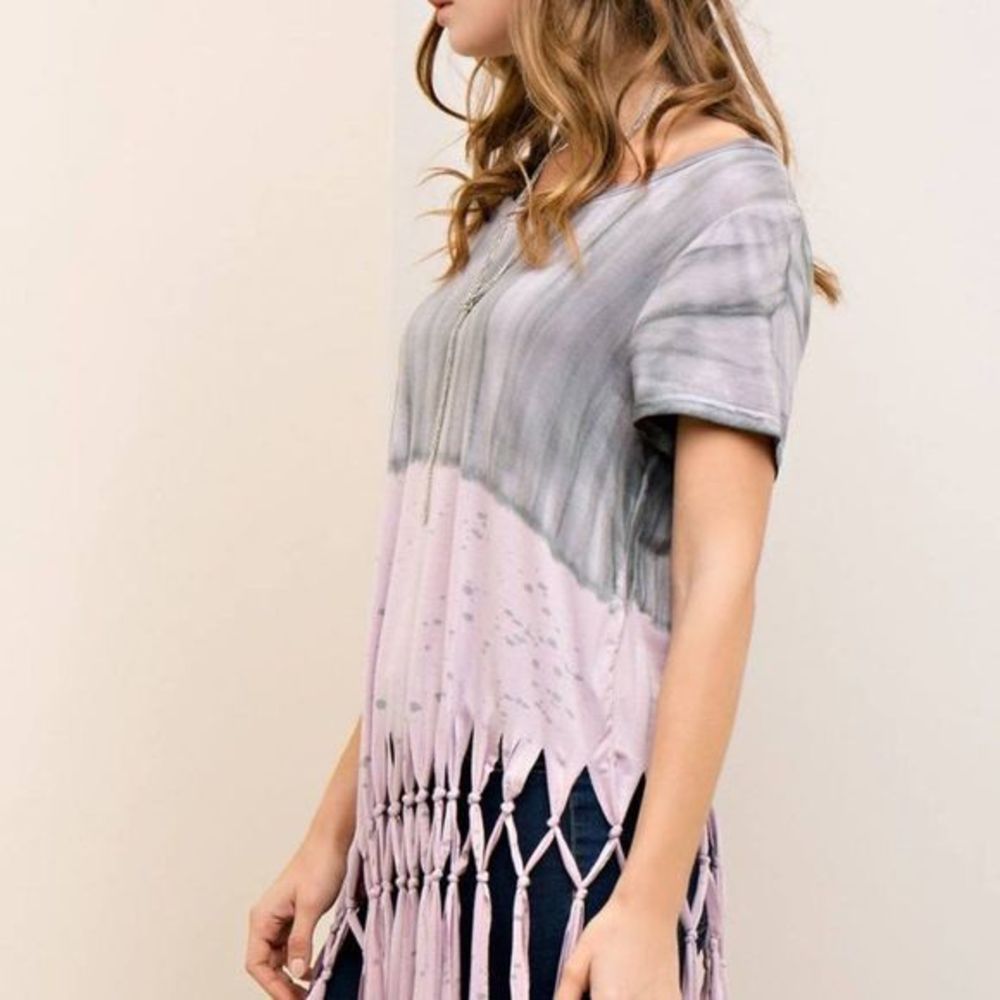 Entro Ombre Fringe Top - NWT